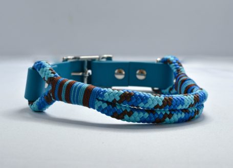 Tau x Biothane Halsband mit Stripes Takelung