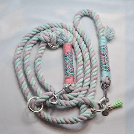 Baumwollseil 2 Meter Leine Pastell