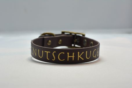 Biothane Halsband mit Aufschrift