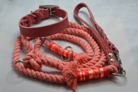 Baumwollseil x Leder Set