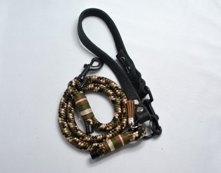 Tau x Leder (0,95cm Leine) Camouflage Look